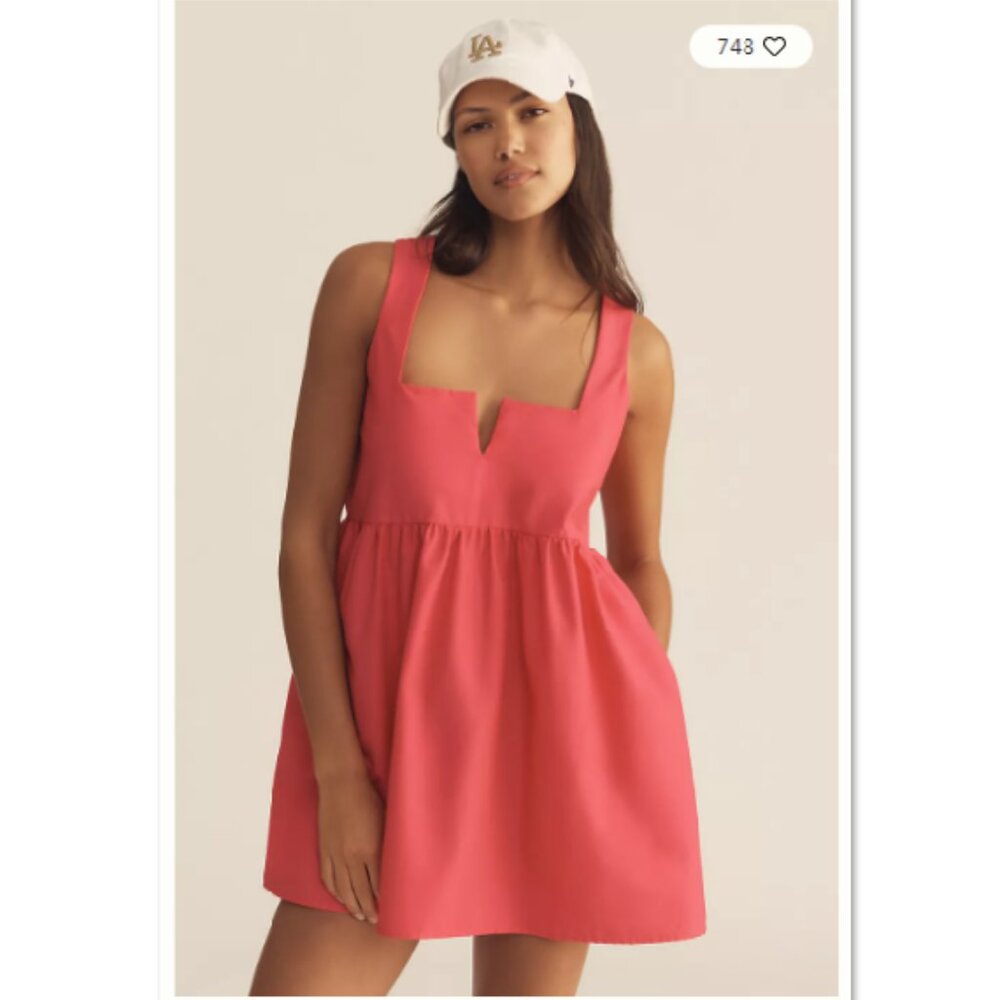 Daily Practice Sleeveless Split-Neck Mini Dress - XS - NWT - Picture 4 of 4